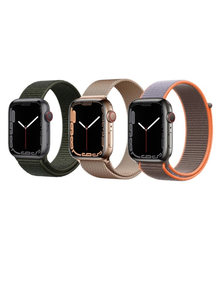 Perfii - 3pcs Apple Watch Strap 42/41/40/38mm Replacement for Apple Watch Series 10/9/8/7/6/5/4/SE - Image 1