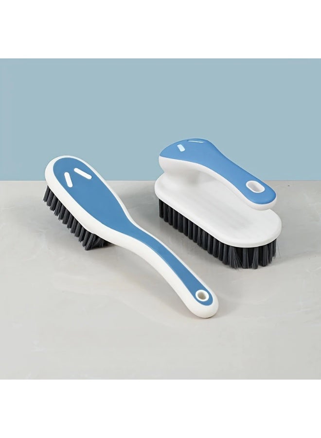 يلا جوي ناعمة فرشاة تنظيف فرشاة إزالة البقع فرشاة نسيج تنظيف فرشاة غسيل فرشاة تنظيف فرشاة تنظيف المنزل الصغيرة للسجاد والملابس والحمام والحذاء الرياضي-2 حزمة (أزرق) - Image 3