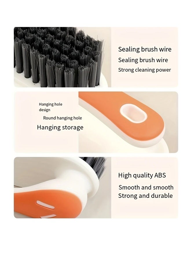 يلا جوي ناعمة فرشاة تنظيف فرشاة إزالة البقع فرشاة نسيج تنظيف فرشاة غسيل فرشاة تنظيف فرشاة تنظيف المنزل الصغيرة للسجاد والملابس والحمام والحذاء الرياضي-2 حزمة (أزرق) - Image 4