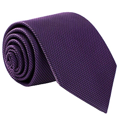 fortunatever Plum Purple Ties For Men,Mens Solid Necktie+Gift Box,58"×3.35" - Image 1