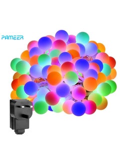 LED String Lights 5.5m 40 LED Multicolored Globe String Lights Plug Power LED Ball Lights RGB Fairy String Lights for Christmas Ramadan EID Diwali Wedding Home Birthday Party Decoration String Light