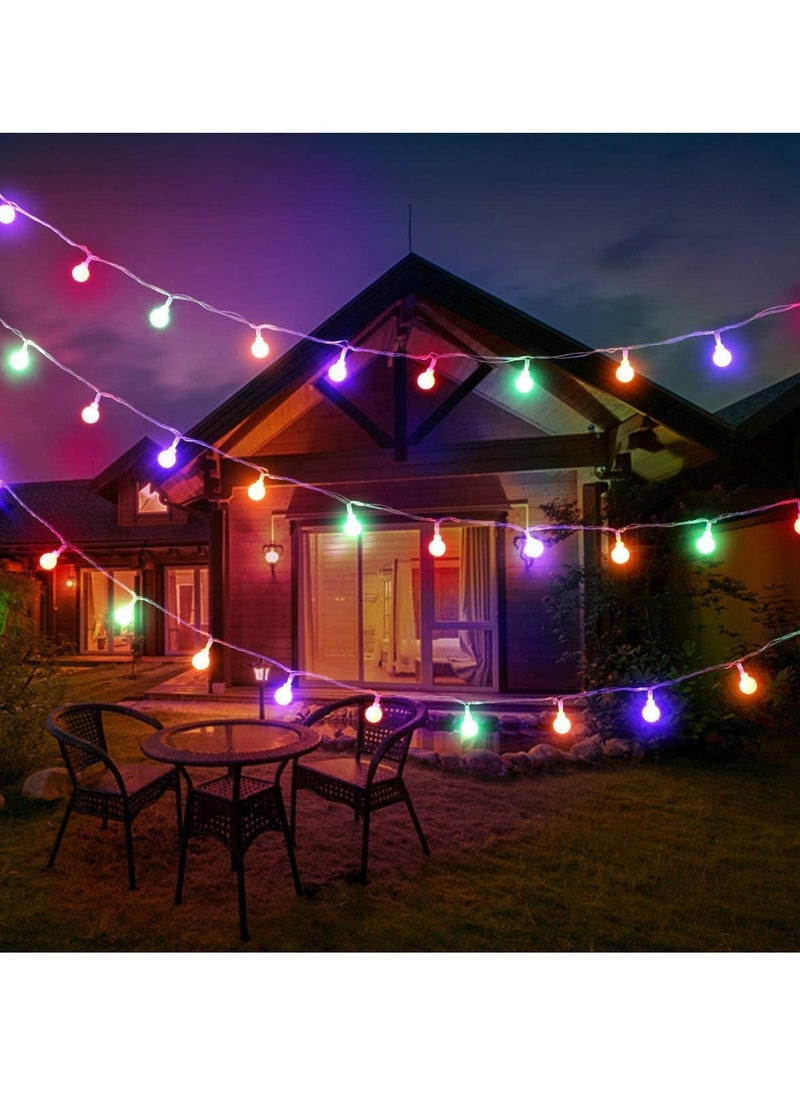 PAMEER - LED String Lights 5.5m 40 LED Multicolored Globe String Lights Plug Power LED Ball Lights RGB Fairy String Lights for Christmas Ramadan EID Diwali Wedding Home Birthday Party Decoration String Light - Image 1