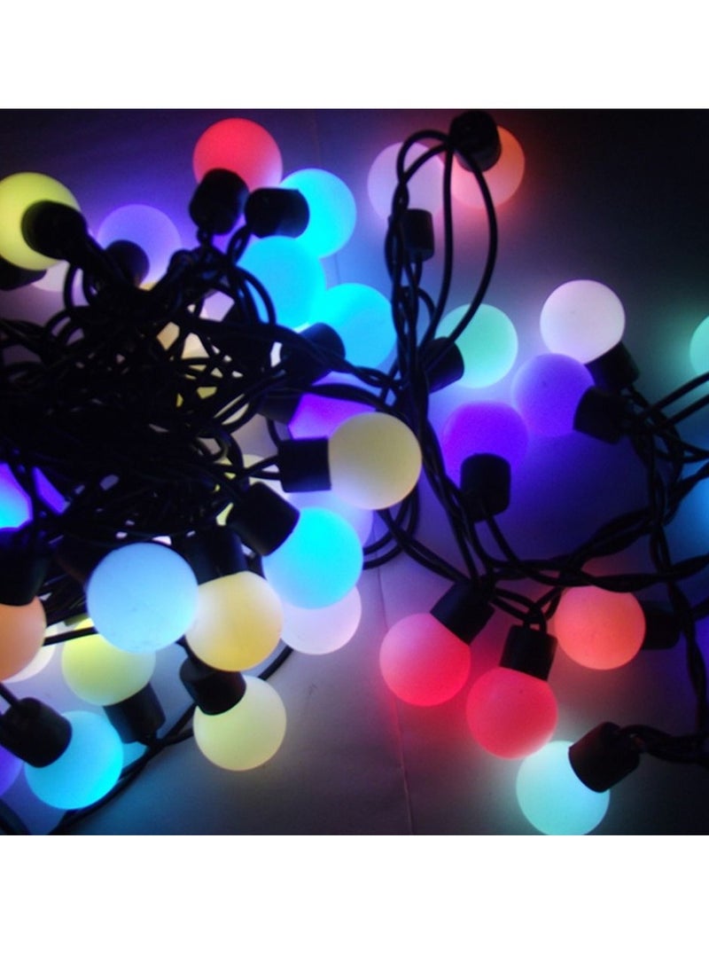 PAMEER - LED String Lights 5.5m 40 LED Multicolored Globe String Lights Plug Power LED Ball Lights RGB Fairy String Lights for Christmas Ramadan EID Diwali Wedding Home Birthday Party Decoration String Light - Image 1