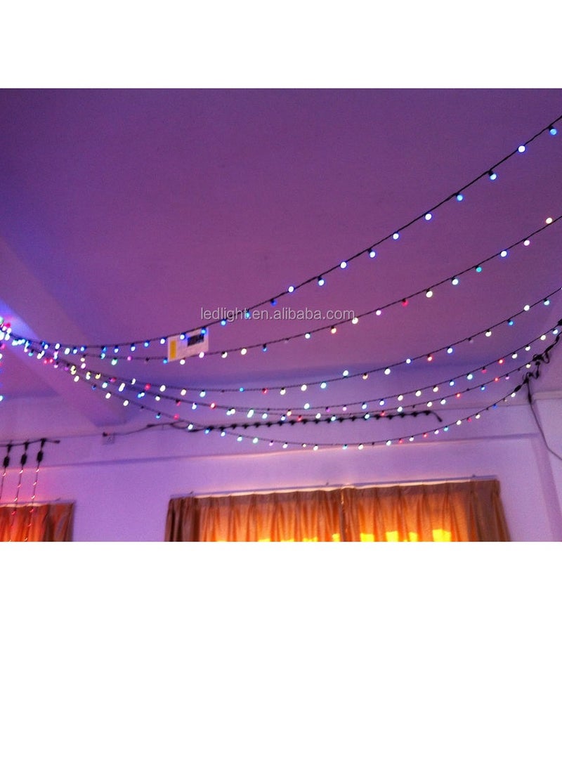 PAMEER - LED String Lights 5.5m 40 LED Multicolored Globe String Lights Plug Power LED Ball Lights RGB Fairy String Lights for Christmas Ramadan EID Diwali Wedding Home Birthday Party Decoration String Light - Image 1