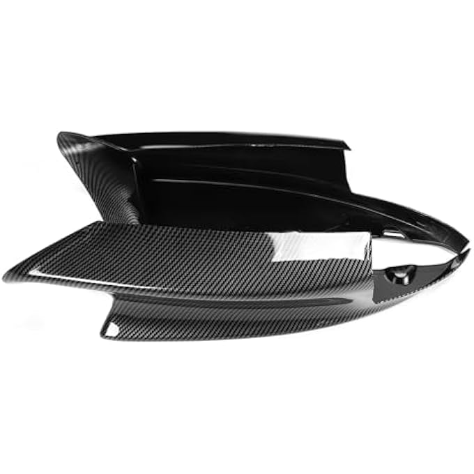 Eacam Front Bumper Deflector Efficiently Protective Lip for E90 E92 E93 M3 0712, 2x E90 M3 Sedan Fit for Outdoor Enthusiasts (Carbon Fiber Look) - Image 3