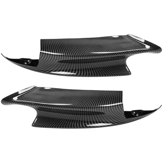 Eacam Front Bumper Deflector Efficiently Protective Lip for E90 E92 E93 M3 0712, 2x E90 M3 Sedan Fit for Outdoor Enthusiasts (Carbon Fiber Look) - Image 5