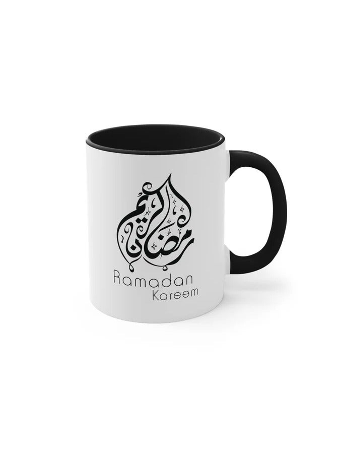 RYN Islamic Ceramic Coffee Mug 11oz - Ramadan Kareem Arabic Calligraphy - Image 1