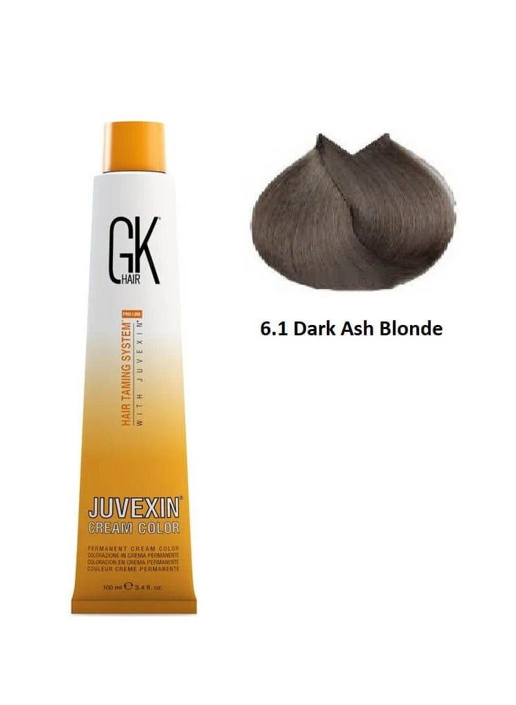 جي كيه هير صبغة كريم جوفيكسين اشقر رمادي غامق رقم 6.1 - Image 1
