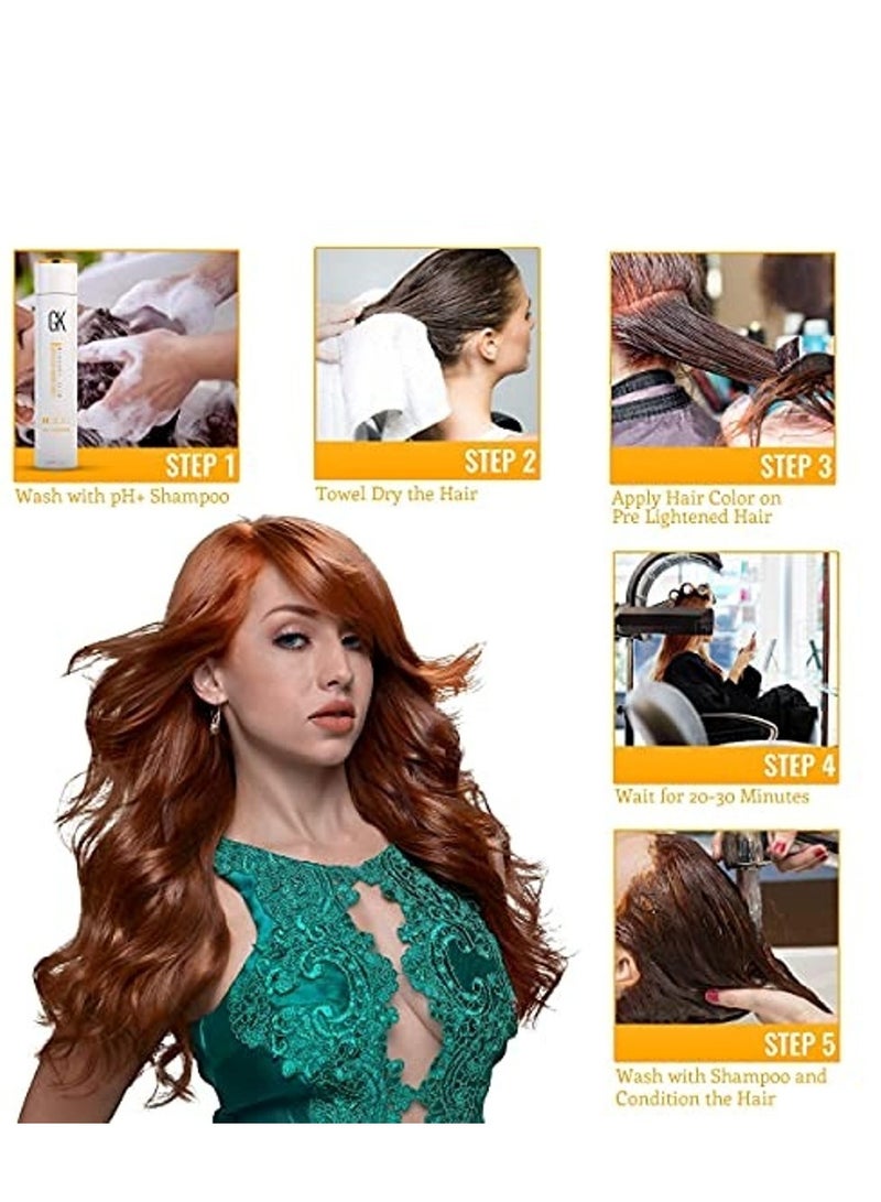 جي كيه هير صبغة كريم جوفيكسين اشقر رمادي غامق رقم 6.1 - Image 2