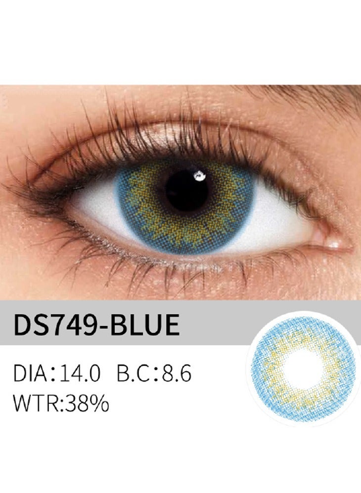تشوميل عدسات لاصقة زرقاء لمدة ستة أشهر —— عدستان - Image 3