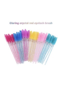 IOLITE 50-Pieces Assorted Colors Disposable Mascara Wands Mini Lashes Brushes Mascara Applicator Micro Spoolie Brushes- CMAS02  - Image 4