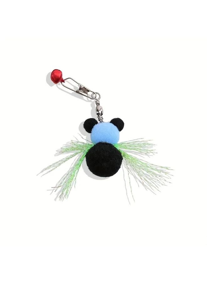 رأس بديل لعبة القط الباندا الأرجواني مع جرس لتحفيز الحواس التفاعلي - Image 5