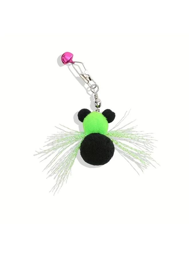 رأس بديل لعبة القط الباندا الأرجواني مع جرس لتحفيز الحواس التفاعلي - Image 4