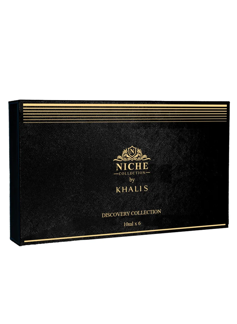 NICHE PERFUMES Khalis Niche Discovery Collection Perfume Set for Men and Women, Black, 6 Fragrances, 10ml Each by NICHE PERFUMES