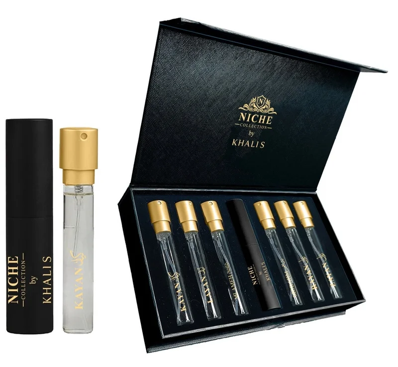 عطور نيش مجموعة خالص نيش ديسكفري للعطور للرجال والنساء، أسود، 6 عطور، 10 مل لكل عطر من NICHE PERFUMES
