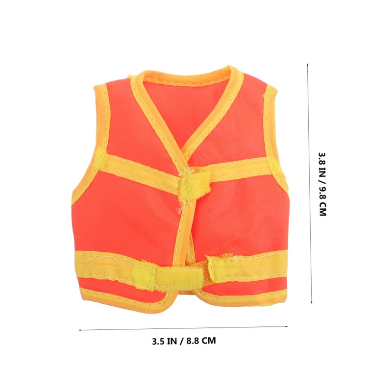 Reflective Safety Vest For BJD Dolls Scale Figures Airplane Officer Accessory - Image 3