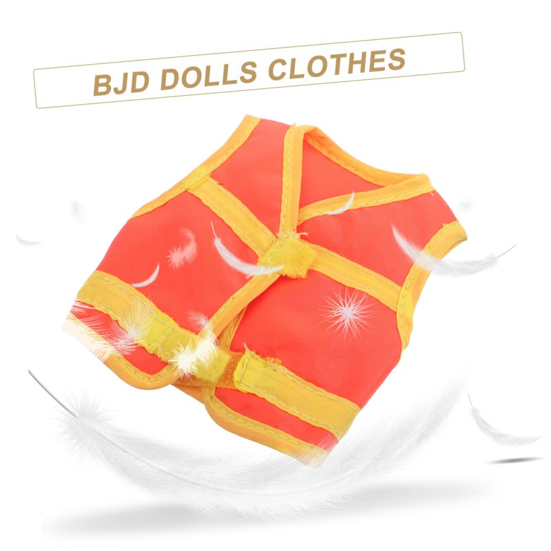 Reflective Safety Vest For BJD Dolls Scale Figures Airplane Officer Accessory - Image 4