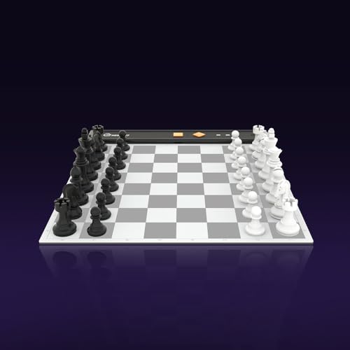 Chessnut Go Portable Travel Electronic Chess Board Full Piece Recognition Magnetic Adhesion AI Chess Computer Compact Design Best Smart Chessboard for Travel Orange - Image 1