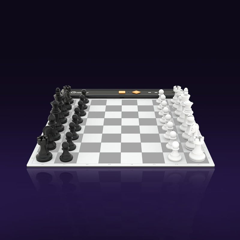 Chessnut Go Portable Travel Electronic Chess Board Full Piece Recognition Magnetic Adhesion AI Chess Computer Compact Design Best Smart Chessboard for Travel Orange - Image 2