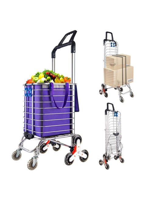 Foldable Shopping Cart 8 wheels(purple)
