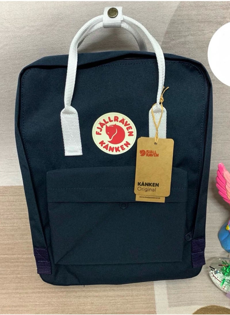 Fjallraven Kanken Classic Casual Backpack Back to School Bag 16 Inches - Navy blue  - Image 2