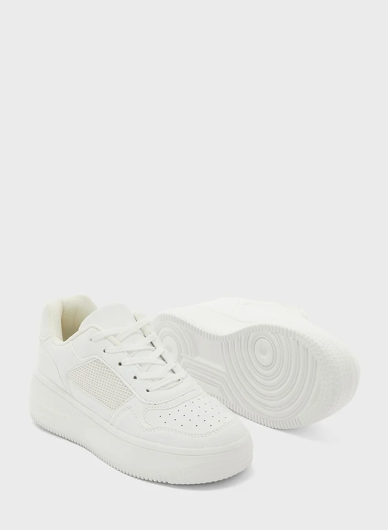 Ginger Tonal Mesh Stacked Sneaker