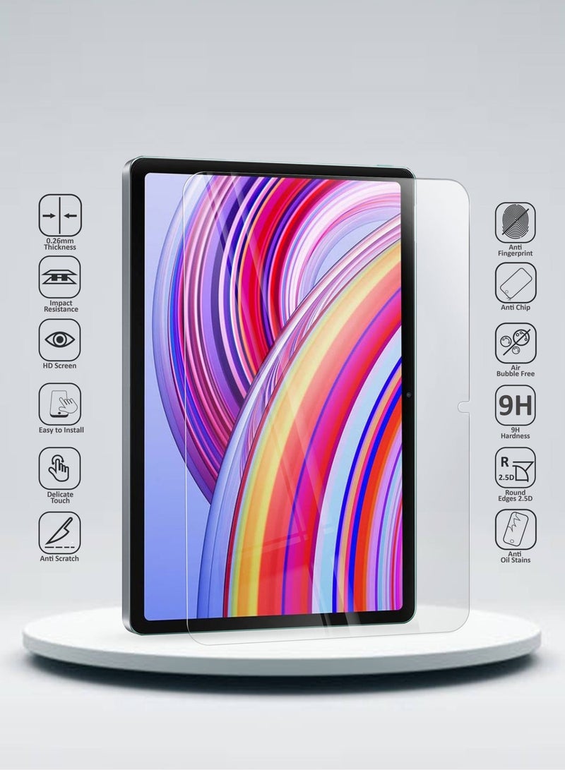 Wtech Xiaomi Redmi Pad Pro 12.1 inch 5G / Xiaomi Poco Pad 12.1 inch 5G 2024 - 9H Ultra HD Tempered Glass Screen Protector (TSG9CN) - Clear - Image 2