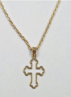 18K Pure Gold Cross Necklace