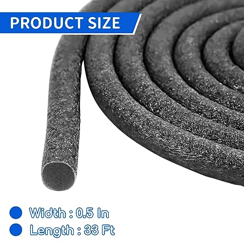 BHUCUTU Foam Backer Rod for Gaps Concrete Crack Filler Joints Foam Gap Fillers Caulk Saver Backing Rod Concrete Filler Rope Joint Filler (1/2 Inch X 33 Feet) - Image 2