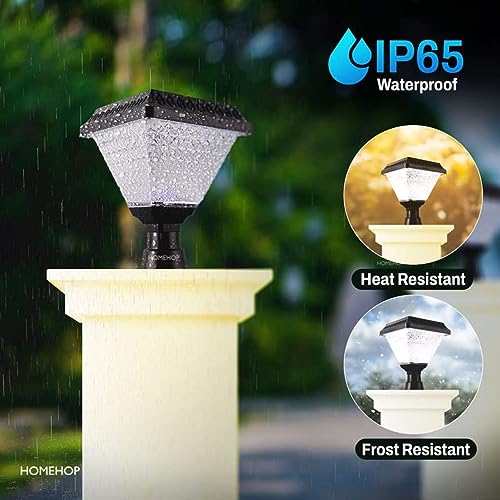 Homehop Solar Light Outdoor Home 10W LED Main Gate Light Waterproof Decoration Lamp for Pillar, Compound Wall and Garden (ABS, RGB) - Image 3