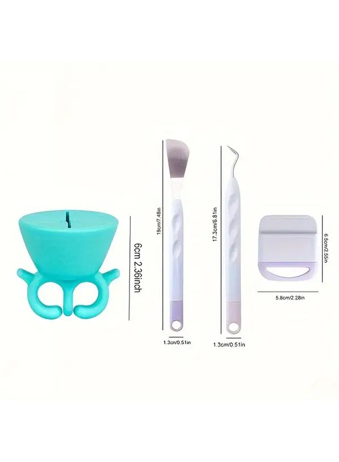 Pink 4 Pcs Craft Weeding Tool Set For Vinyl Iron On HTV Projects Portable Basic Tools - Image 2