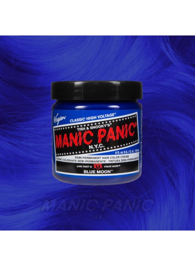 Manic Panic Classic High Voltage Semi-Permanent Hair Color Cream Blue Moon 118ml - Image 4