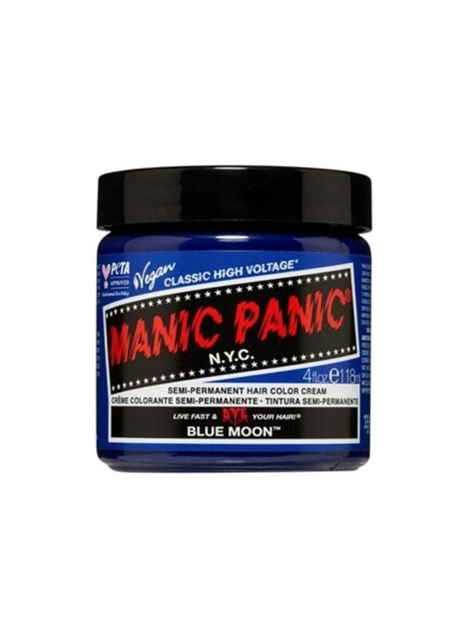 Manic Panic Classic High Voltage Semi-Permanent Hair Color Cream Blue Moon 118ml - Image 1