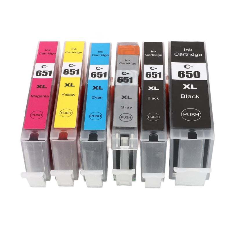 Ink Cartridge Set for MG5460 MG5560 MG5660 BK C M Y GY 6 Colors - Image 2