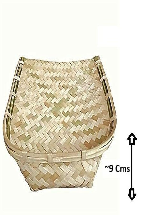 eVasavamba Bamboo Muram | Supli | Soop | Sup | Chhat | Moram | Mara | Multi-Purpose Bamboo Tray | Festival Use | A++ Grade, ~L:27 x W:33 x H:9 cm x 2 Pcs - Image 3