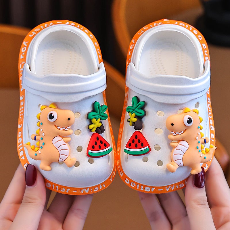 Children'S Cave Shoes Summer Girls 3-6 Years Old Cute Soft Bottom Non-Slip Outdoor Children'S Beach Shoes Eva Baby Slippers - Image 1