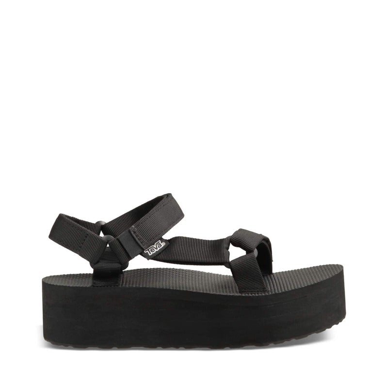 Teva Womens Flatform Universal Platform Sandal Black 7 M US