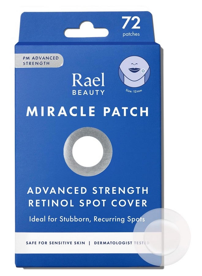 Rael Pimple Patches, Miracle Patch Retinol Spot Cover - Hydrocolloid Acne Patch For Face With Retinol, Blemishes, Zits Absorbing Patch, Breakouts Spot, Pm Advanced Treatment, Facial Sticker (72 Count) - Image 1