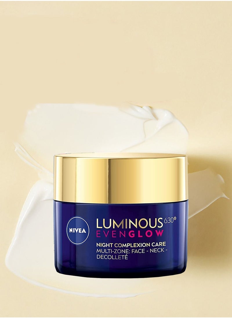 Nivea - Nivea, Luminous 630 Night Face Cream, Brightening and Anti-Dark Spots, 50ml - Image 1