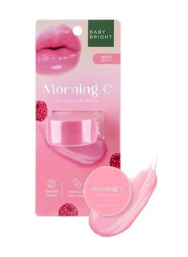 VIRAVIN HOUSEWARE Baby Bright Morning C Color Lip Mask, Berry Jelly, Hyaluronic Acid, Vitamin C & E, Berry Extract - Image 3