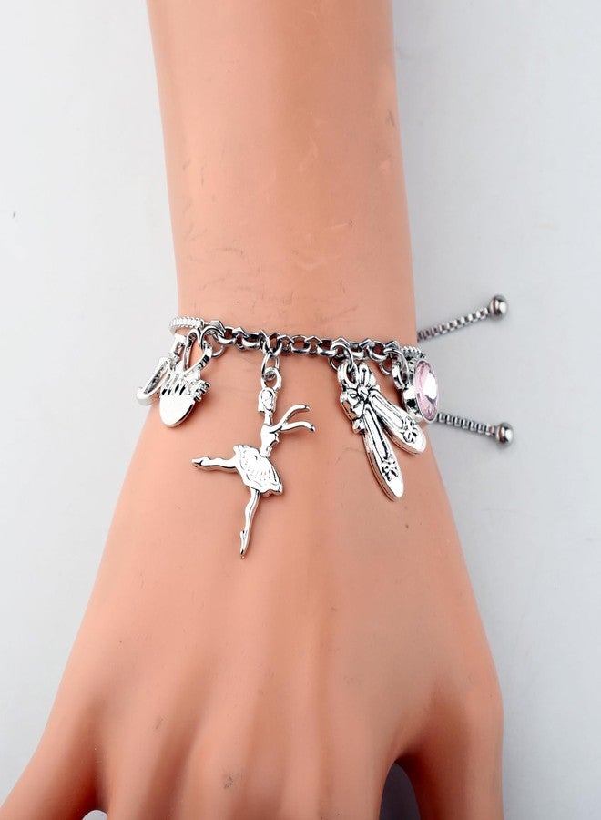 SEIRAA Dance Bracelet Ballet Teacher Jewelry I Love Dance Gift Dance Charm Bracelet For Dancing Lovers (IDancePink Bracelet) - Image 5