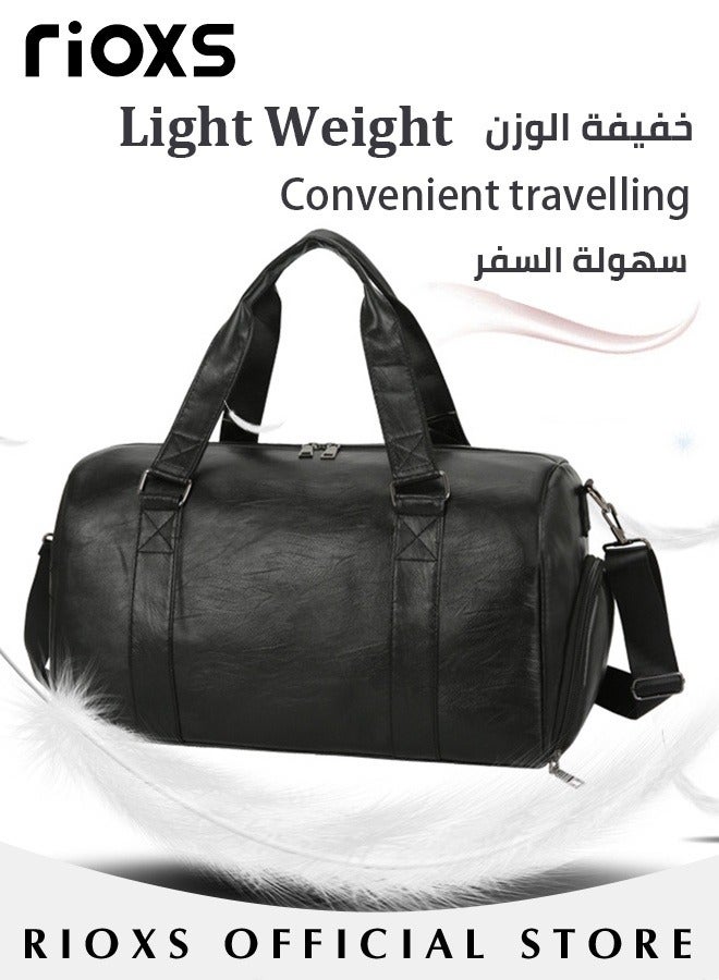RIOXS Gym Sacks,Gym Bag With Shoes Compartment,Portable Handbag/Shoulder Bag, For Men Womenl,Large Capacity Luggage Bag For Fitness Travel Sport Yoga,Outdoor Sport Duffel Bag - Image 5