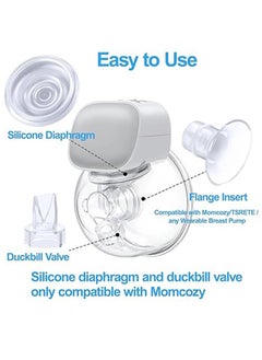 9PCS Breast Milk Pump Inserts Breast Converter Practical Breast Pump Replacement，13/15/17/19/21mm Compatible with Momcozy Wearable Breast Pump,Include Silicone Diaphragm&Duckbill Valve - pzsku/Z525C2E97521962360FBDZ/45/_/1731048356/7f91d259-98b5-41b6-94e1-8a667343d1b8