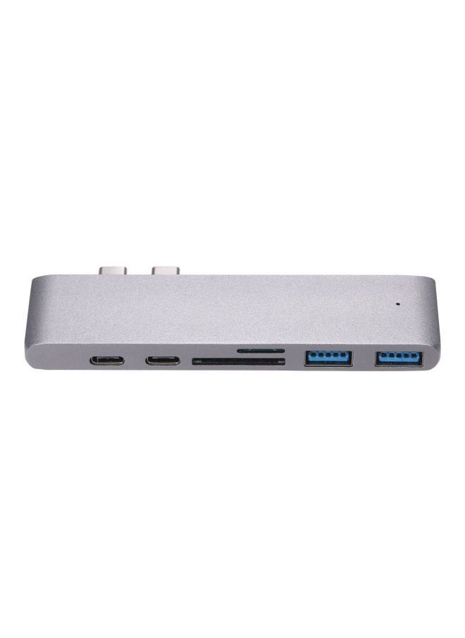 نيبمينينت - موزع USB 7 في 1 فضي - Image 1