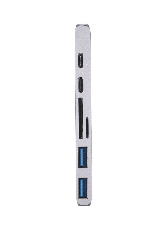 نيبمينينت - موزع USB 7 في 1 فضي - Image 1