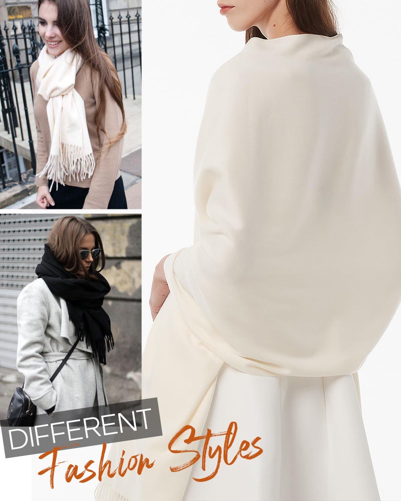 FURTALK Pashmina Shawls and Wraps for Evening Dress Women's Scarf Wedding Bride Bridesmaid Gifts Winter Scarves - Image 3