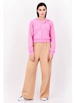 adidas Originals Women Sportswear Fit Long Sleeves Outdoor Hoodie, Pink  - Image 4