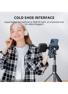 Y&D Phone Tripod Adapter, Adjustable Adapter with Cold Shoe for Cell Phone, Plastic Holder Clamp, 360° Rotatable Stand iPhone and Android Smartphone  - Image 3