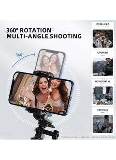 Y&D Phone Tripod Adapter, Adjustable Adapter with Cold Shoe for Cell Phone, Plastic Holder Clamp, 360° Rotatable Stand iPhone and Android Smartphone  - Image 2