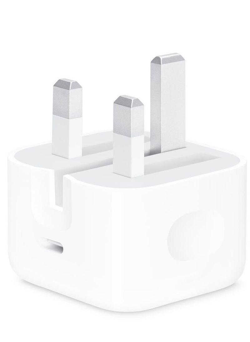 Generic - Compatible with Apple 20W Usb-C Power Adapter Iphone 13 SERIES - Ipad Pro White - Image 1